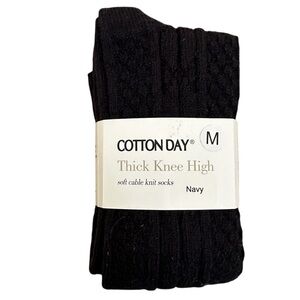 Navy Knee High Socks